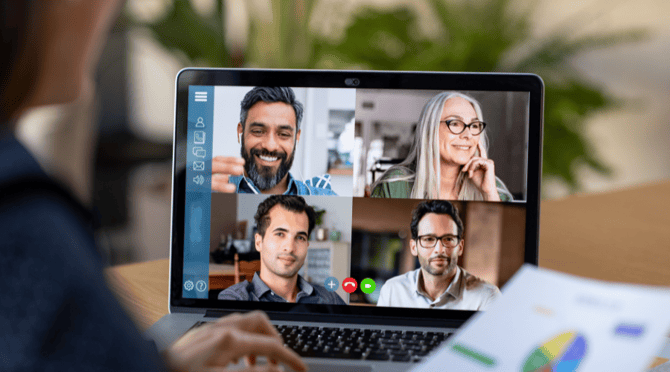 sales team meeting