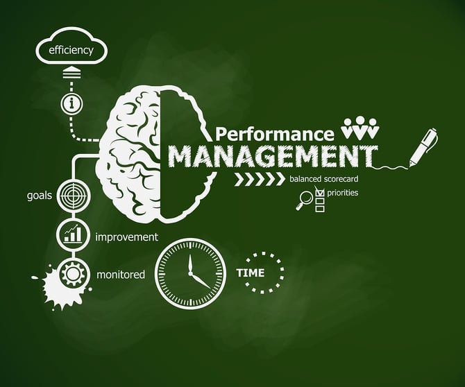 Performance Management Concept And Brain.