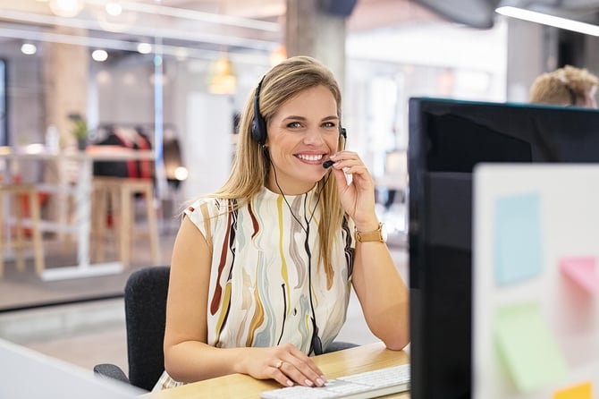 Saleswoman getting to yes