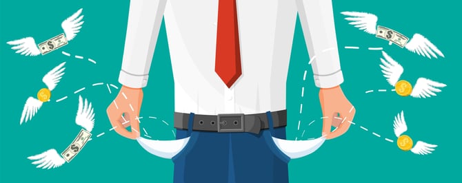 Man holding empty pockets
