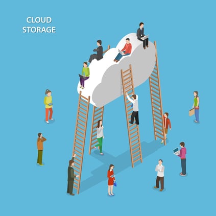 bigstock-Cloud-Storage-Isometric-Vector-92727449